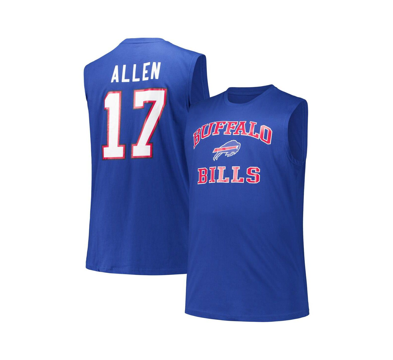 Fanatics Мужской майка-слинг Josh Allen Buffalo Bills Big & Tall