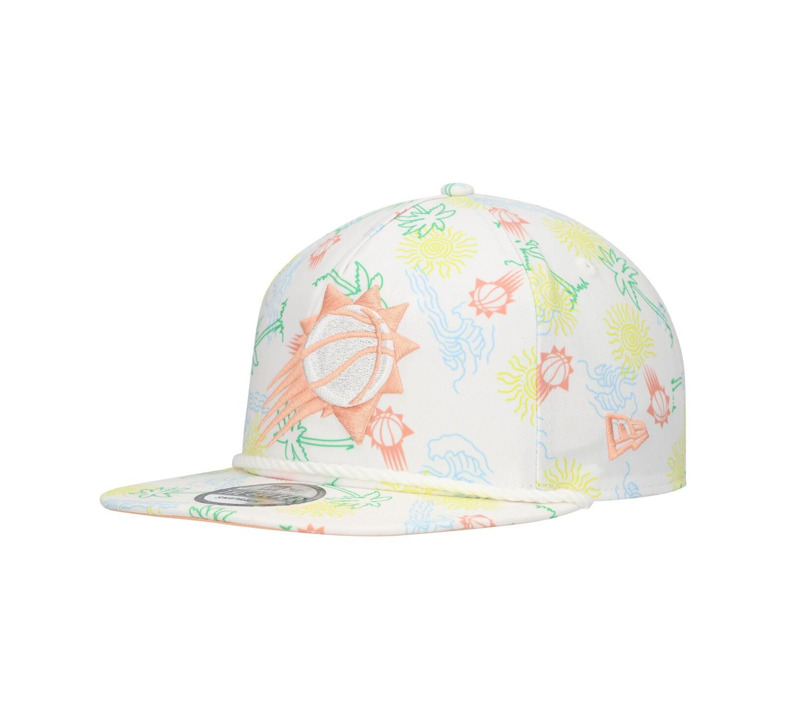 Мужская кепка New Era Phoenix Suns Palm Trees and Waves Golfer, белая