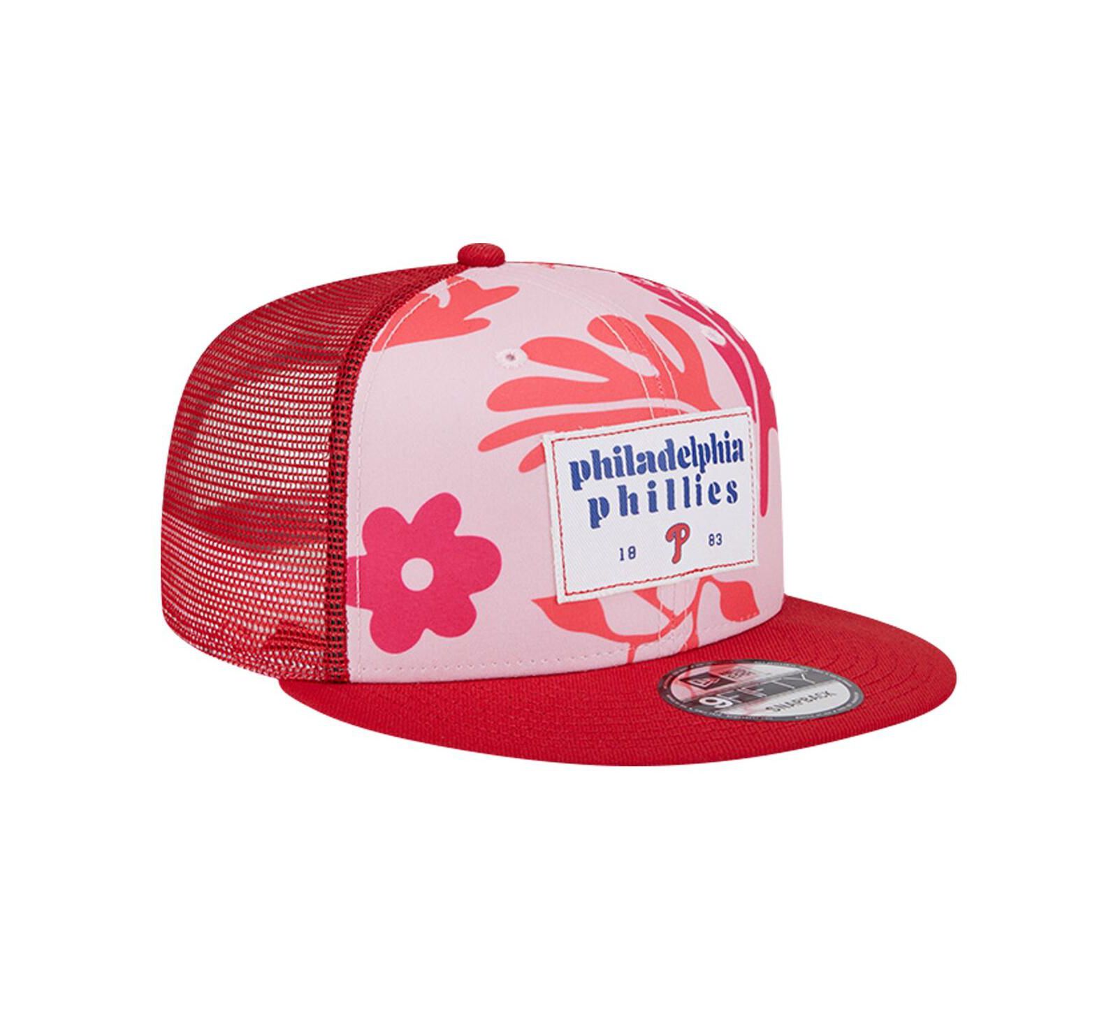 New Era Мужская кепка trucker 9FIFTY Snapback Red Philadelphia Phillies Bikini Bottom