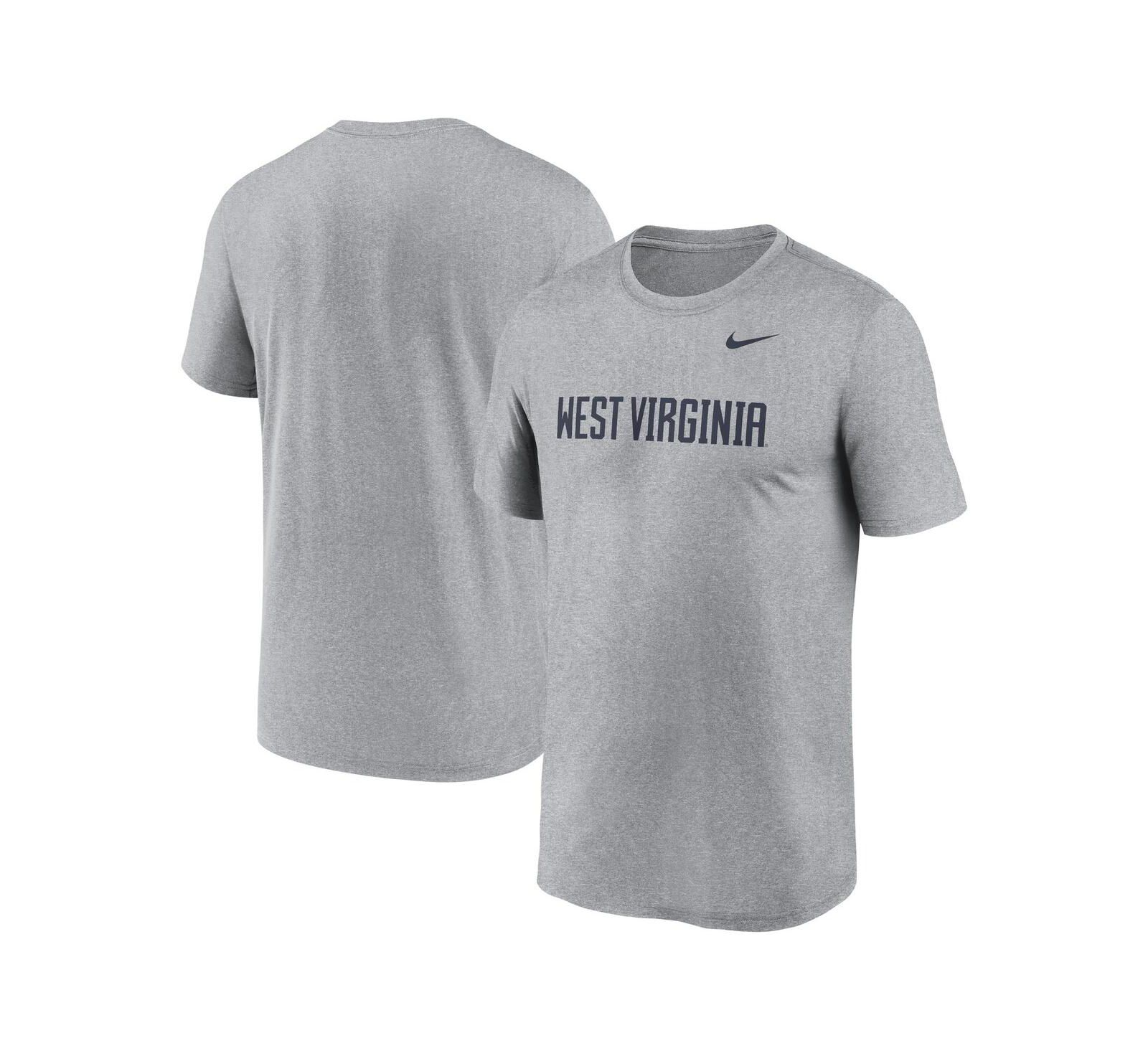 Nike Men's Heather Gray West Virginia Mountaineers Primetime Legend Wordmark T-Shirt