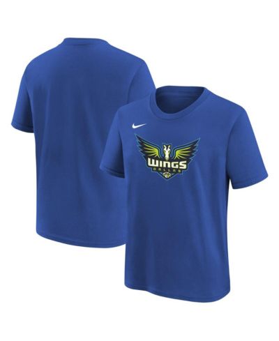 Nike Big Boys and Girls Royal Dallas Wings Essential Logo T-Shirt