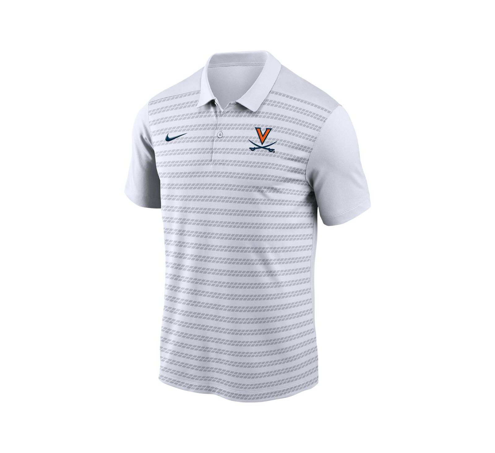 Nike Мужская рубашка-поло Nike Virginia Cavaliers 2024 Early Season Coaches Sideline, белая