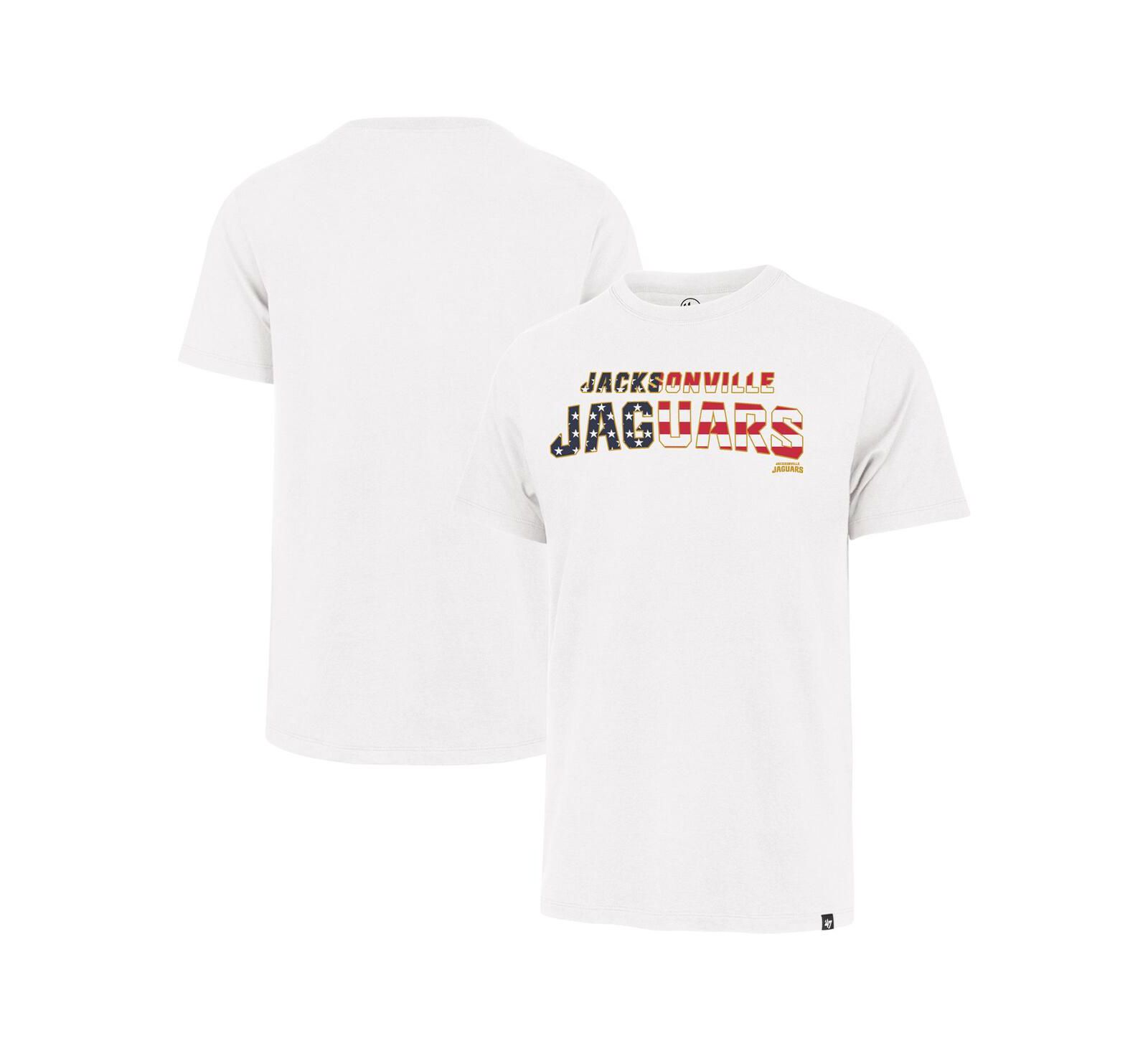 '47 Brand White Jacksonville Jaguars Flag Script Franklin T-Shirt