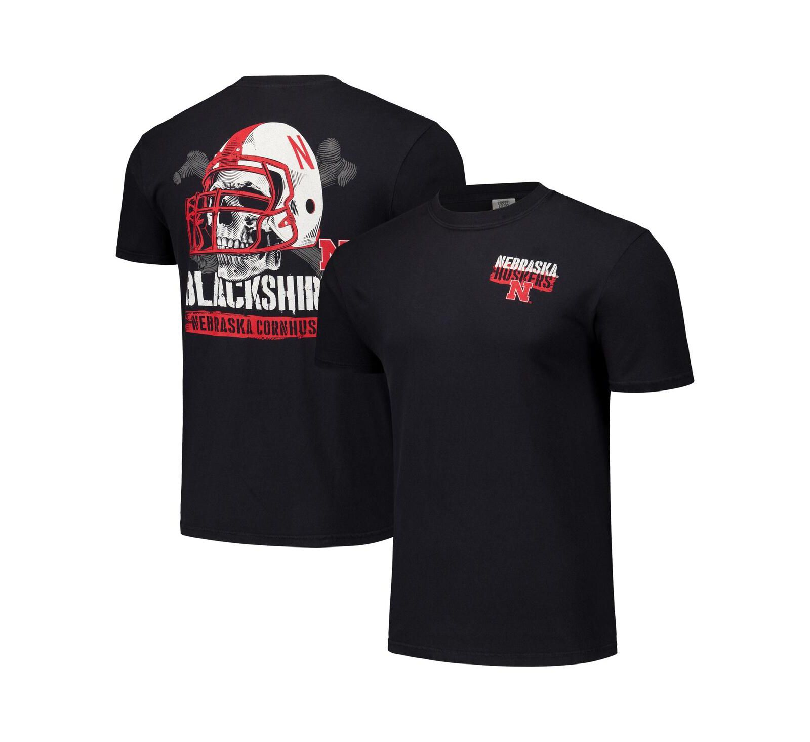 Футболка Image One Мужская и Женская черная Nebraska Huskers Hyper Local Black