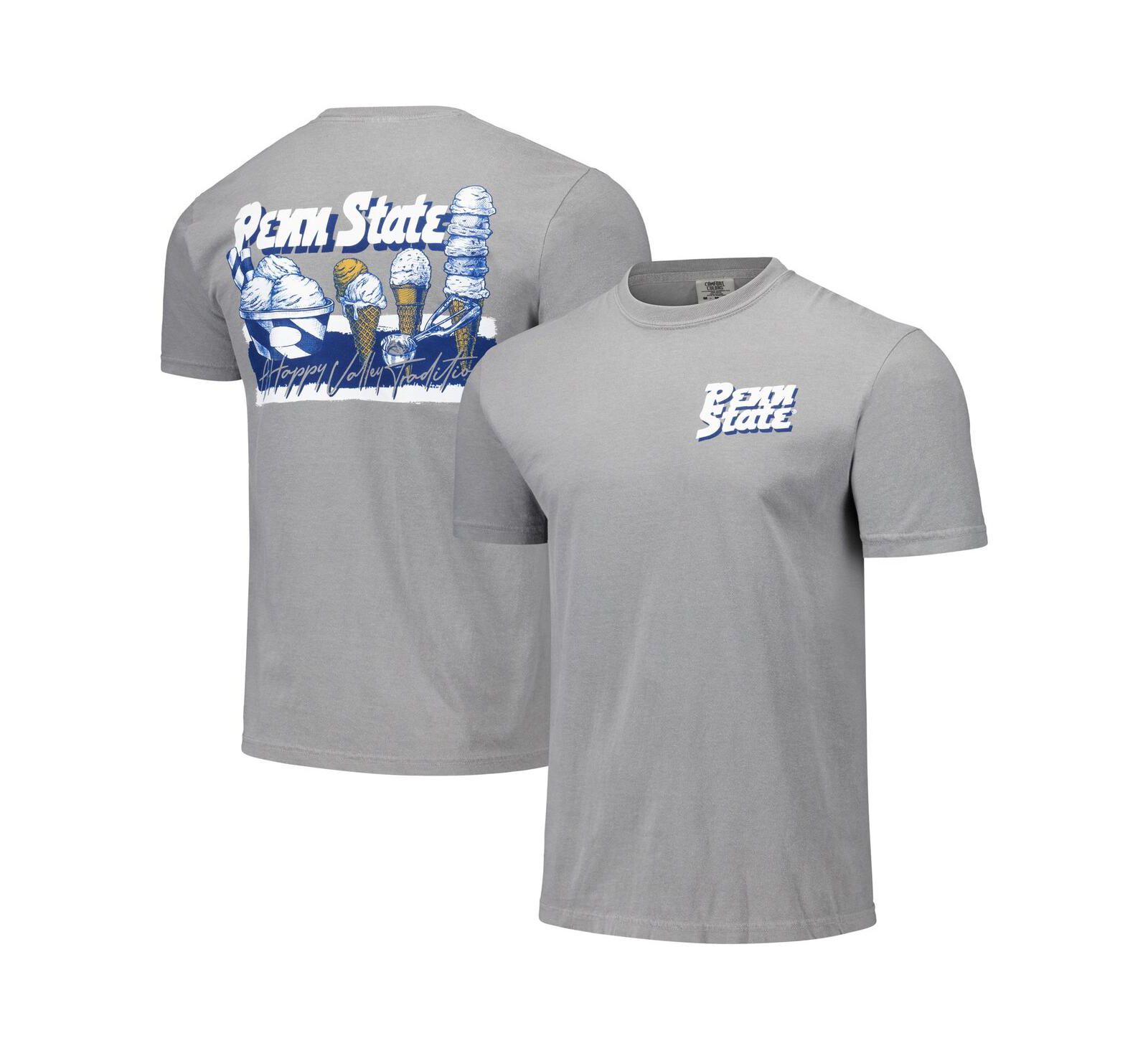 Image One Men's and Women's Gray Penn State Nittany Lions Hyper Local Creamery Checkerboard T-Shirt