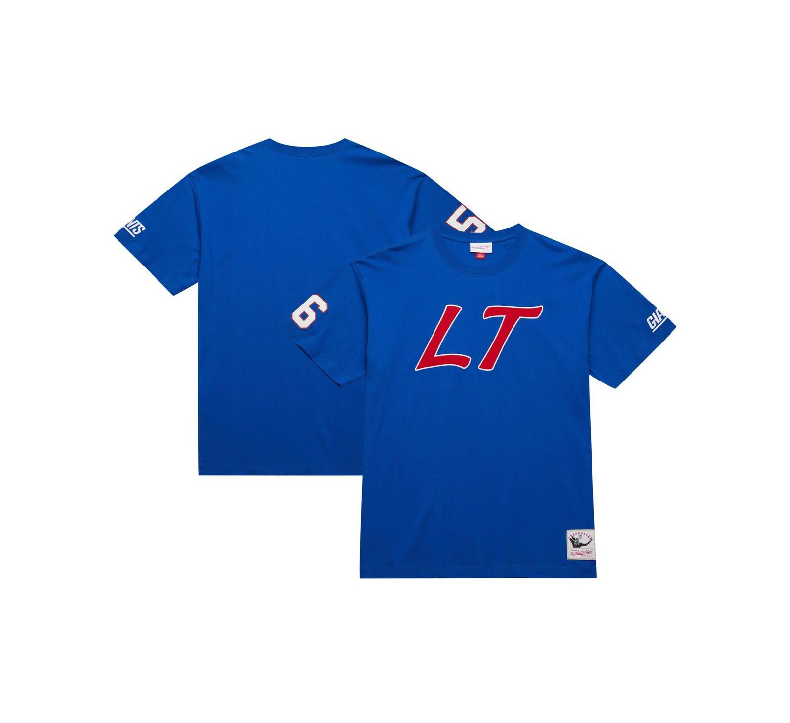 Mitchell & Ness Men's Lawrence Taylor Royal New York Giants Retired Player Nickname T-Shirt