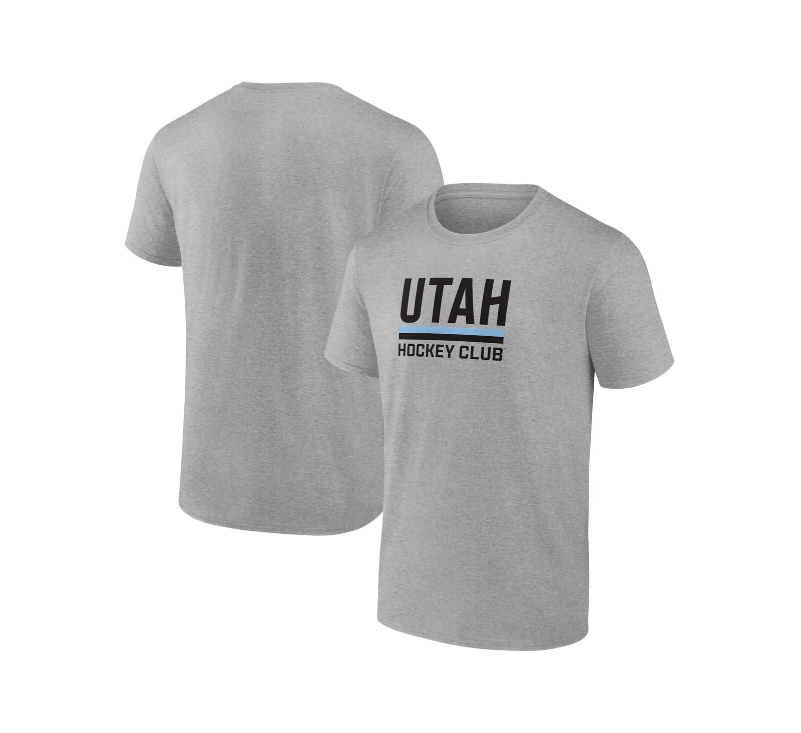 Fanatics Men's Heather Gray Utah Hockey Club Draft Logo T-Shirt