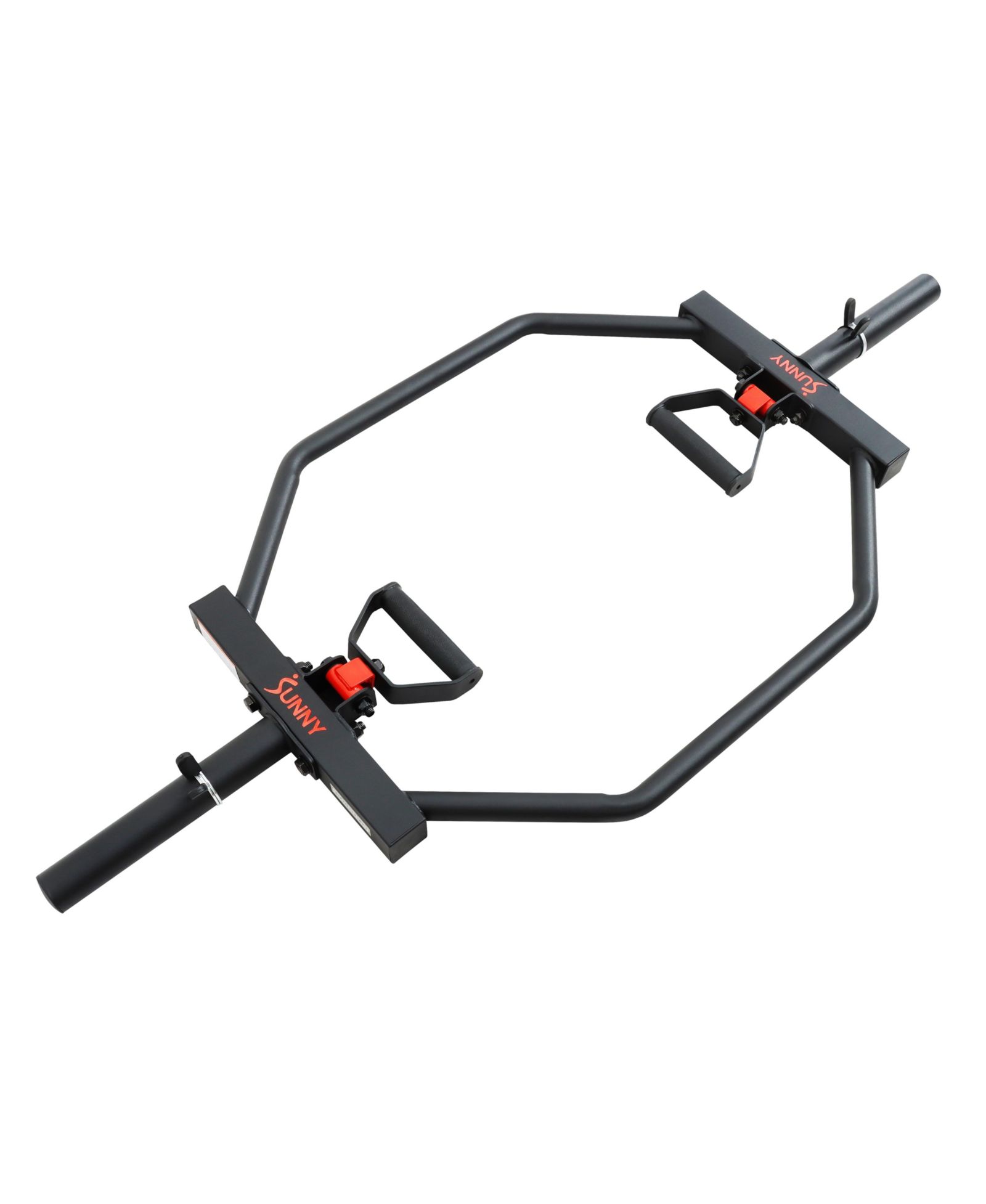 Sunny Health & Fitness Strength Training Olympic Barbell Hex Bar with Swivel Handle