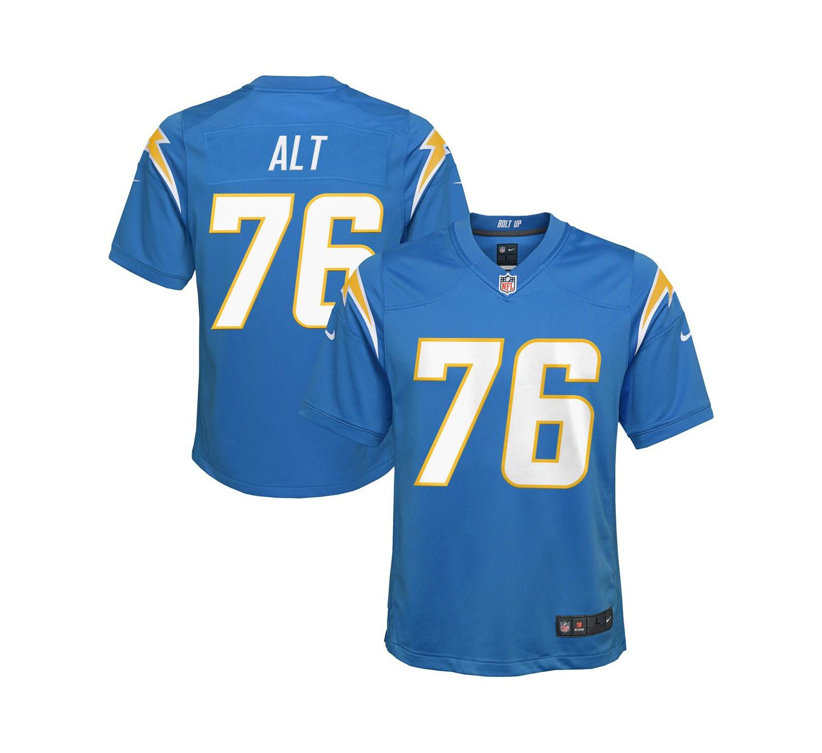 Детская джерси Nike Joe Alt Powder Blue Los Angeles Chargers 2024 NFL Draft First Round Pick Player Game Jersey