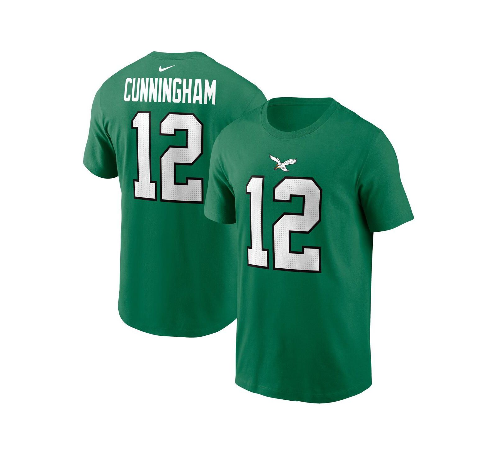 Nike Men's Randall Cunningham Kelly Green Philadelphia Eagles Retired Player Name & Number T-Shirt