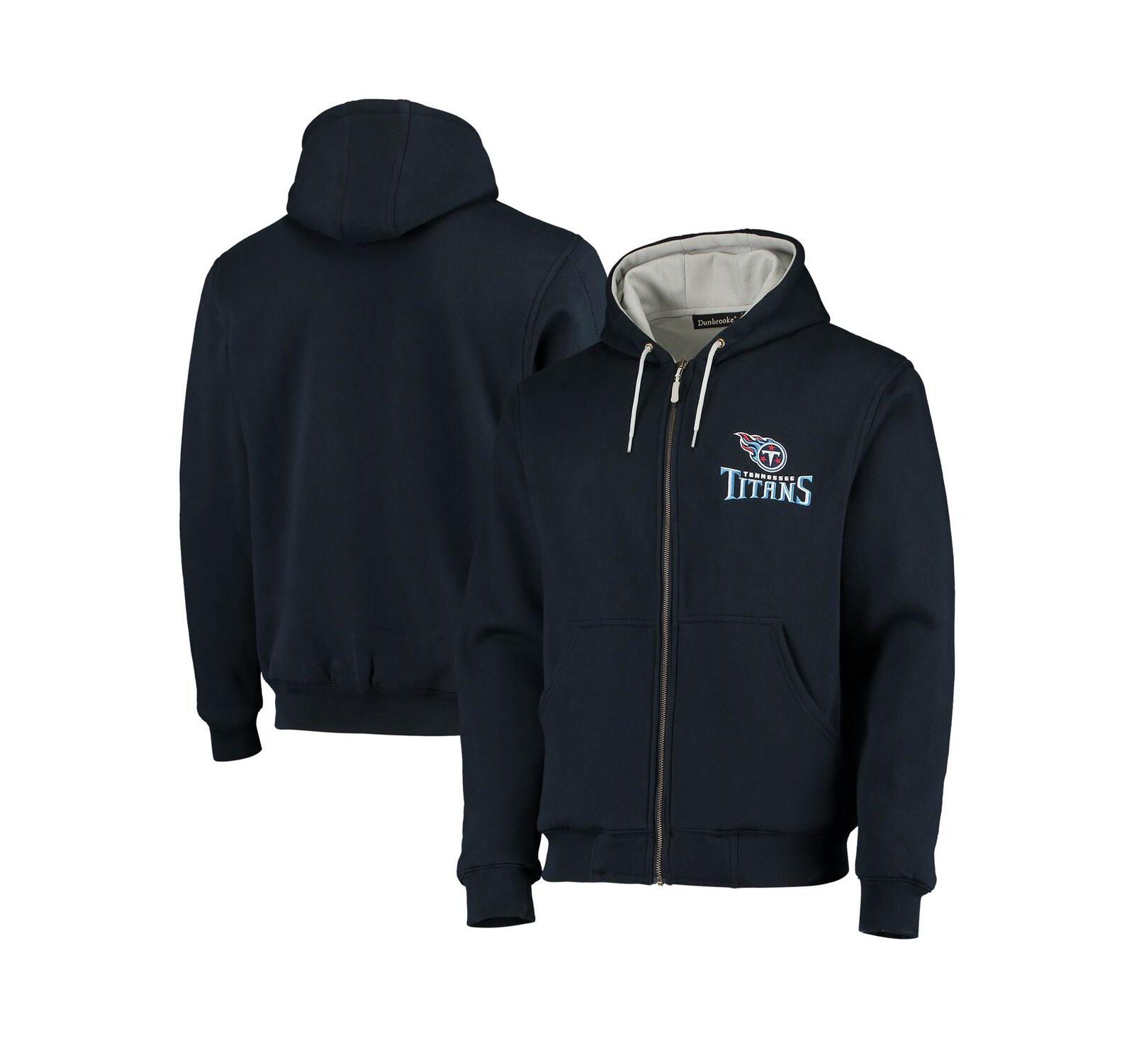 Dunbrooke Мужское худи на молнии с термоподкладкой Tennessee Titans Craftsman Navy