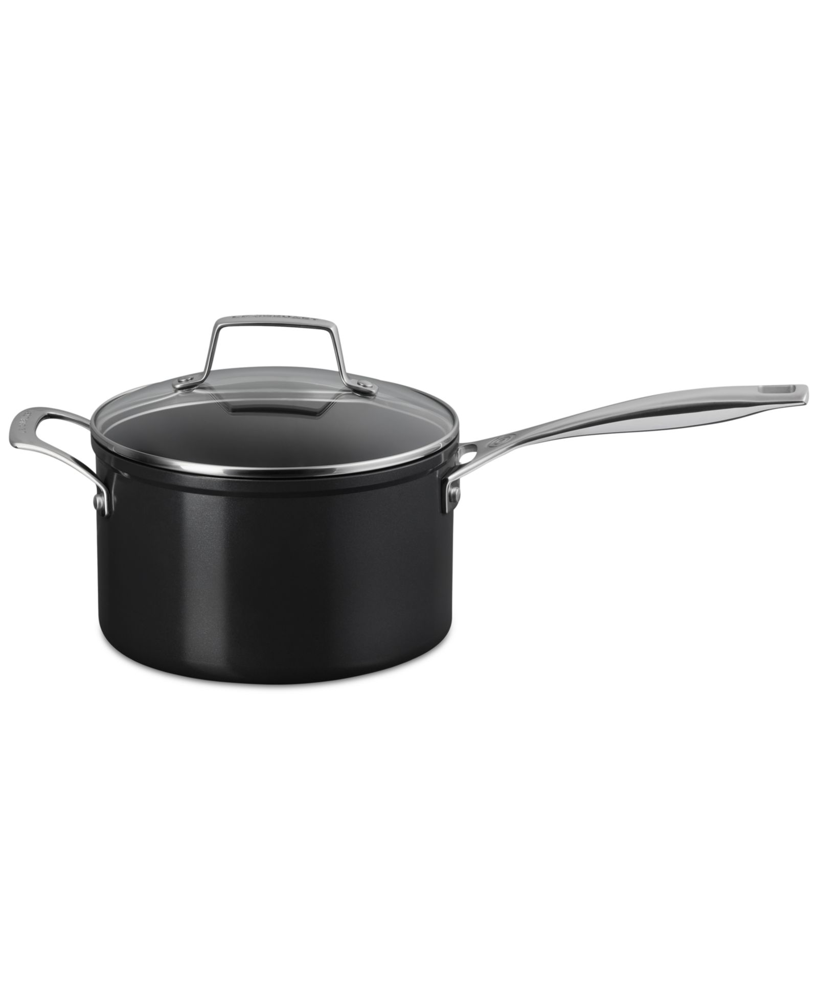 Le Creuset Essential Non-Stick Ceramic Saucepan with Glass Lid, 4-Quarts