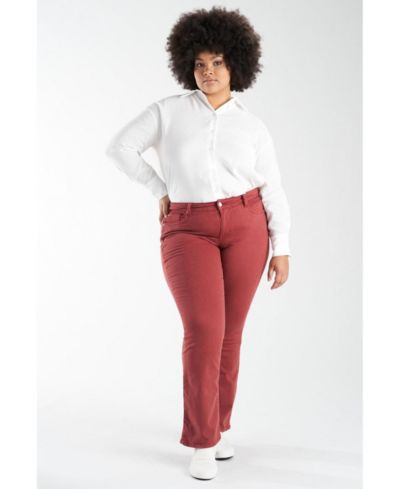SLINK Jeans Plus Size Mid Rise Bootcut Jeans