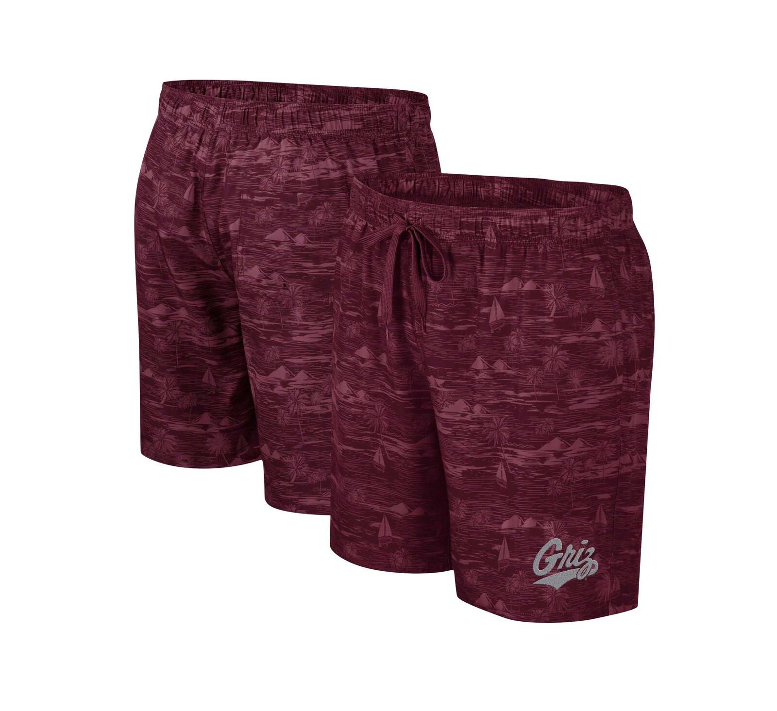 Плавательные шорты Colosseum Men's Maroon Montana Grizzlies Ozark Swim Shorts