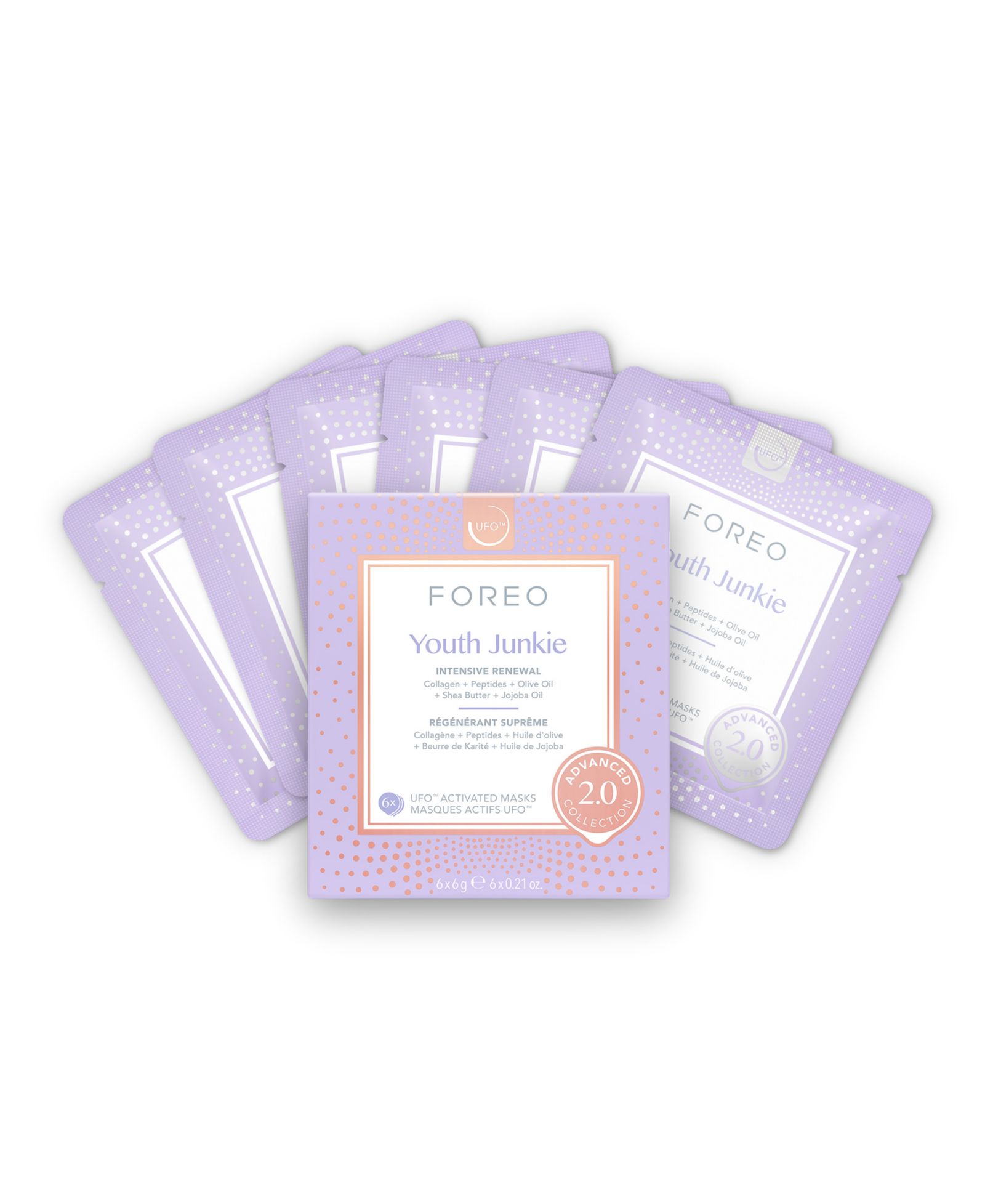 Foreo 2.0 UFO Youth Junkie маска 6x6g