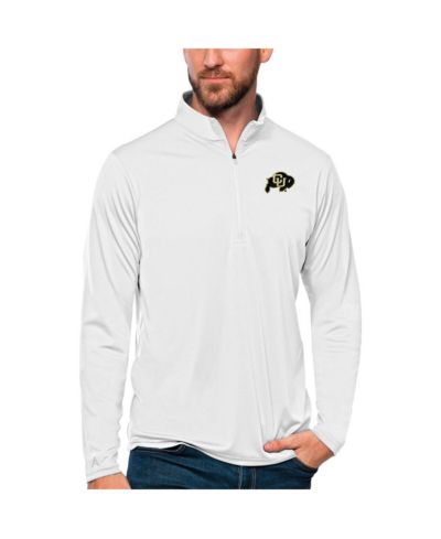 Мужская кофта Antigua White Colorado Buffaloes Tribute Quarter-Zip Top