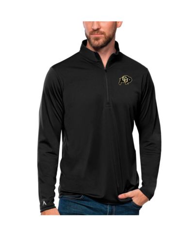 Antigua Men's Black Colorado Buffaloes Tribute Quarter-Zip Top