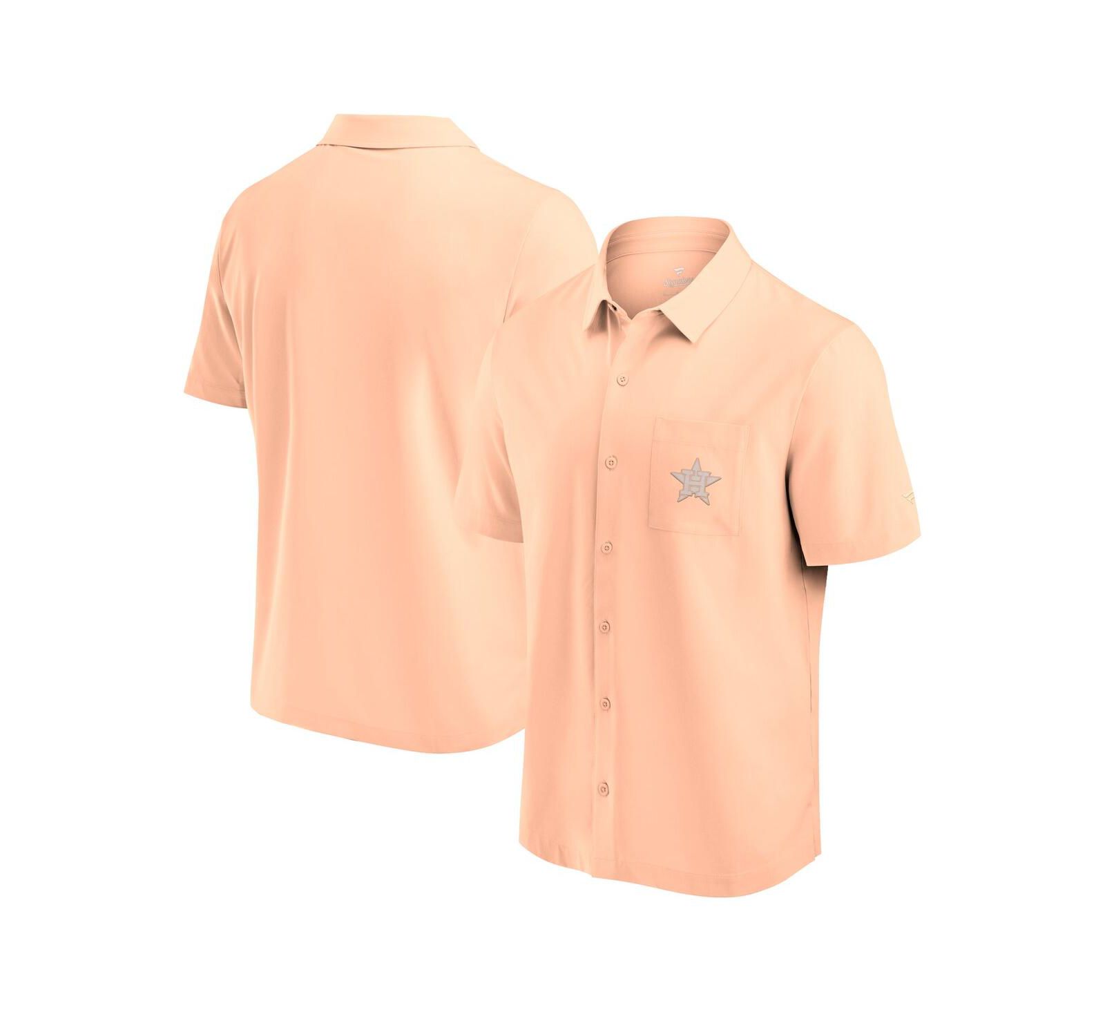 Fanatics Men's Light Pink Houston Astros Front Office Button-Up Shirt