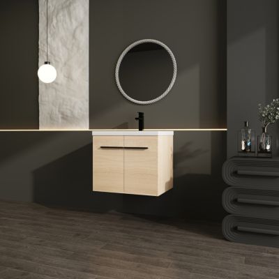 Тумба Streamdale Furniture 24" Oak Vanity with Resin Sink & Cabinet