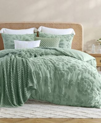 Peri Home Chenille Laurel 3-Pc. Duvet Cover Set, Full/Queen