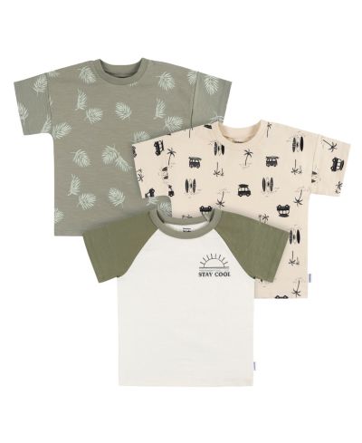 Gerber Toddler Boys Henley T-shirts - Sun - 4T - 3-Pack
