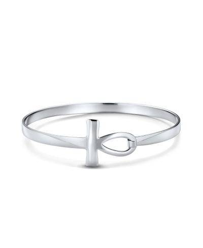 Bling Jewelry браслет Egyptian Ankh Cross из стерлингового серебра.925