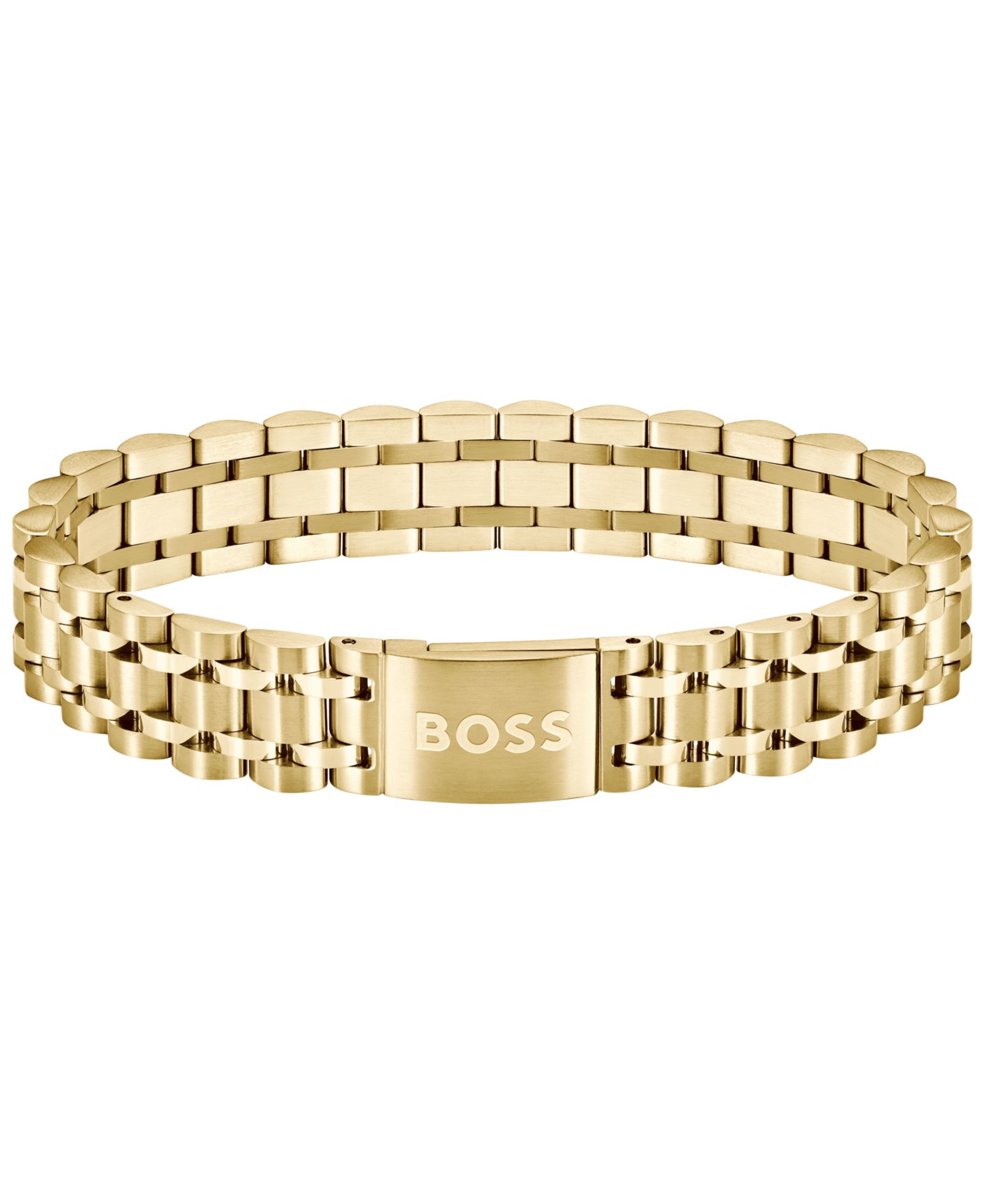 Мужской браслет Hugo Boss Owan Ionic Plated Thin Gold Steel