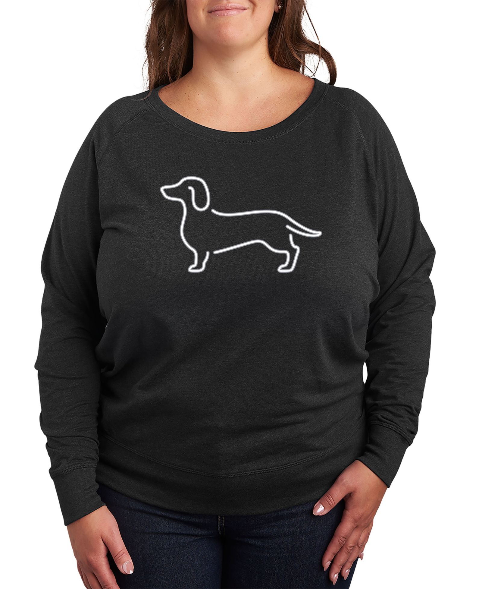 Графический пуловер Hybrid Apparel Dachshund Plus Size