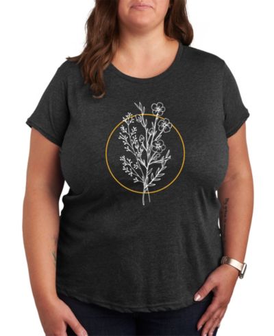 Hybrid Apparel Floral Tee Plus Size Graphic Tee