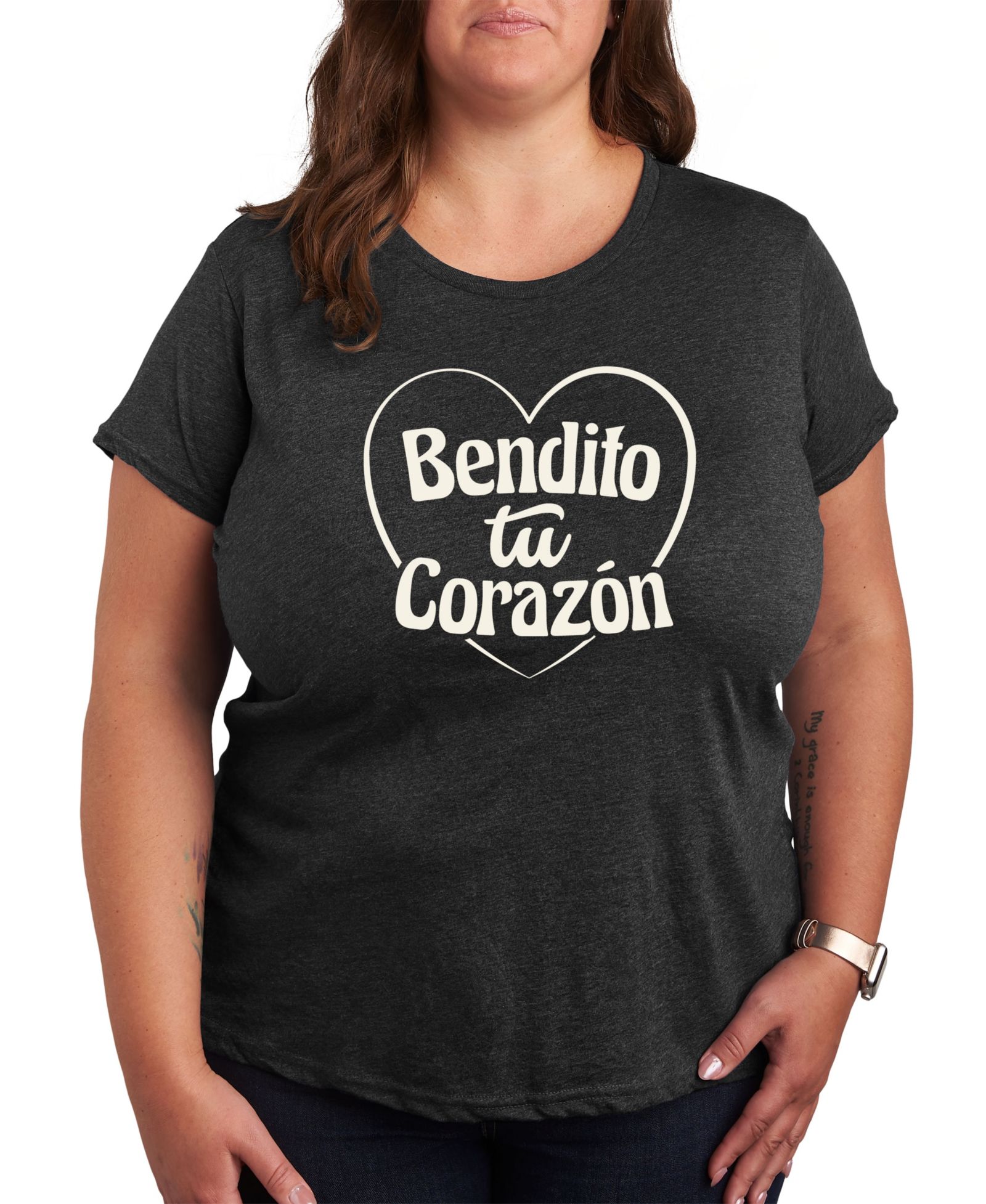 Футболка Hybrid Apparel Bendito Tu Corazon Plus Size Graphic Tee