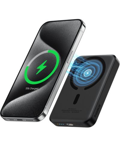 Baseus 5000mAh Magnetic-Wireless Power Bank, Compatible with iPhone 15, 14, 13, and 12 Series