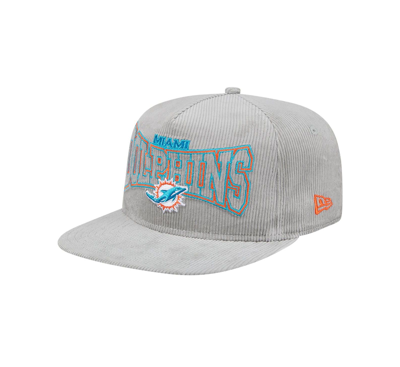 Мужская кепка New Era Miami Dolphins Corduroy Golfer Adjustable