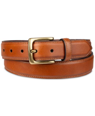 32MM Club Room Luxury Men's Black Dress Belt, Created for Macy's