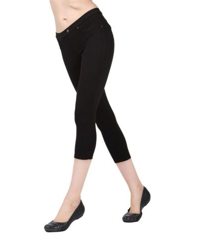 MeMoi Женские леггинсы из смесового хлопка Chino Capri-Length