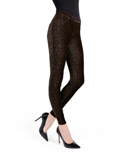 Женские леггинсы MeMoi Animal Print из хлопка с добавлением кордуроя