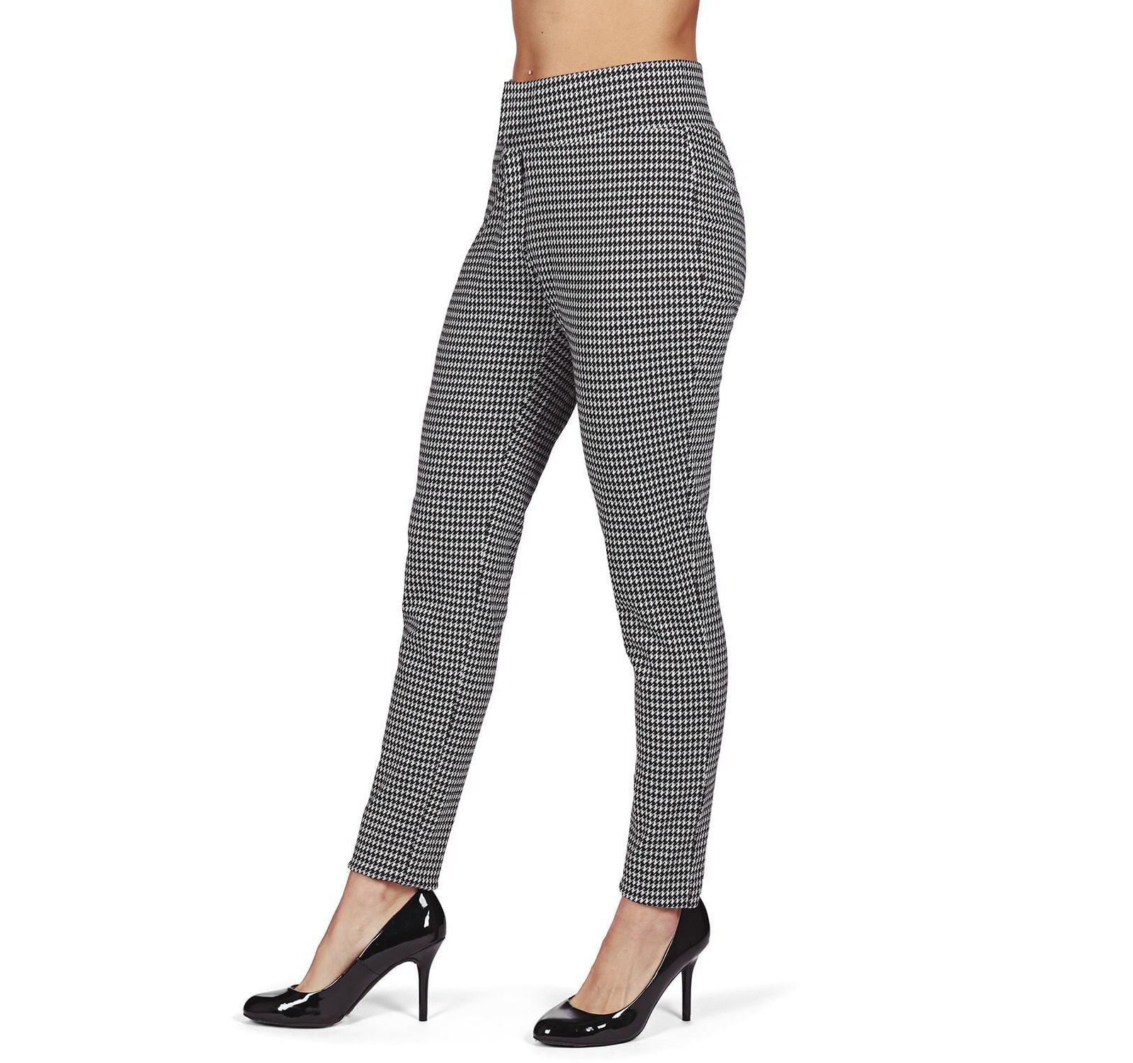MeMoi Women's Slim Houndstooth Shaping Leggings