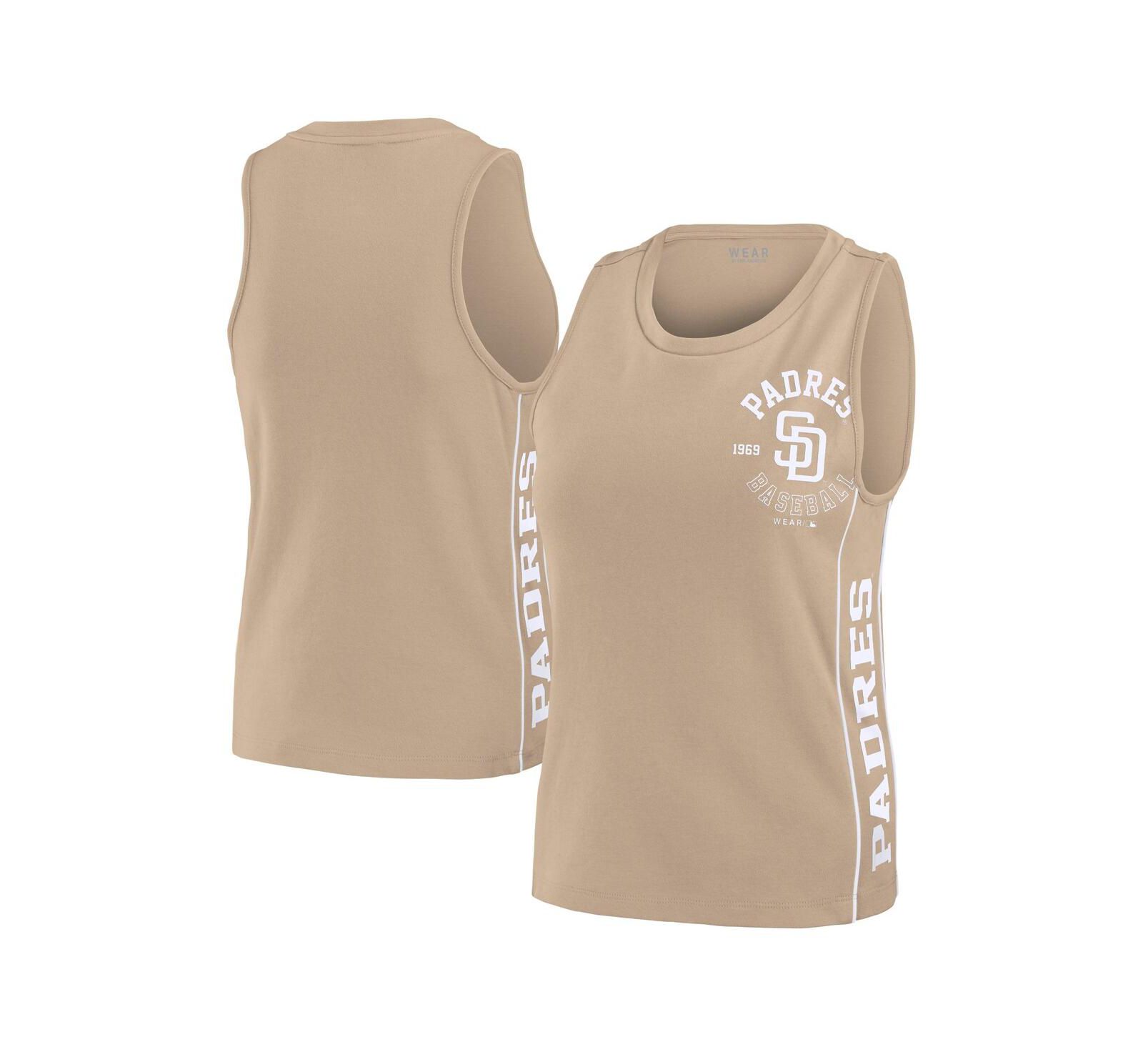 Майка WEAR by Erin Andrews Women's бежевая San Diego Padres