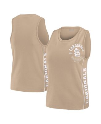 WEAR by Erin Andrews Women's Tan St. Louis Cardinals Tonal Tank Top