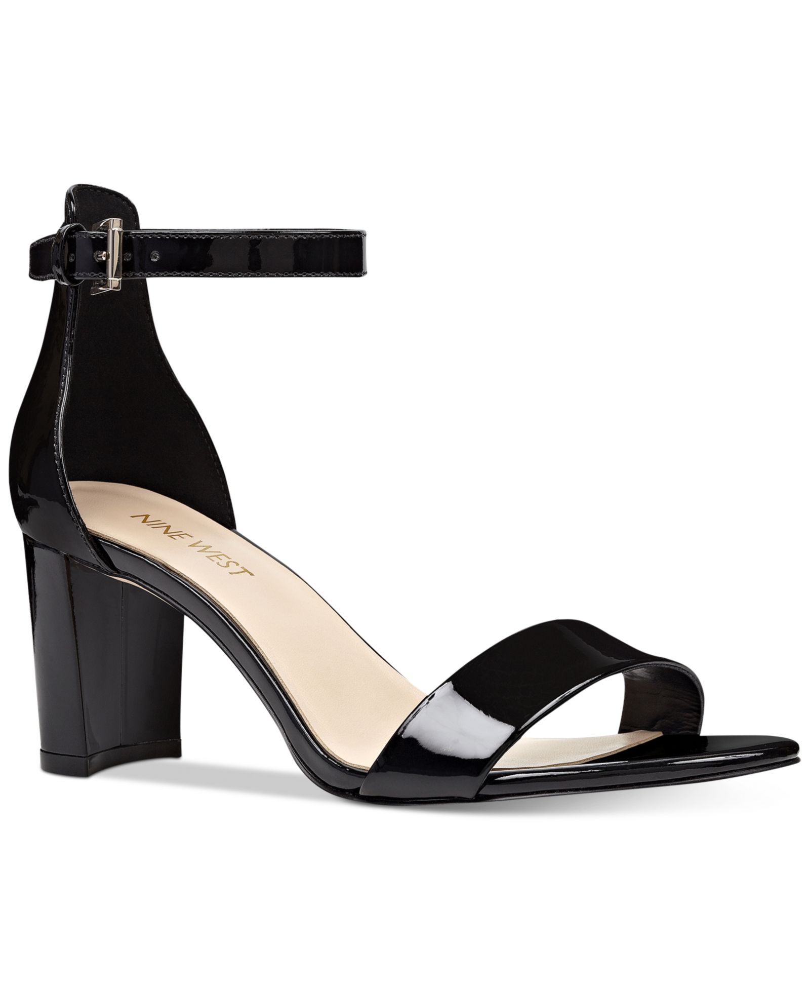 Nine West Women's Pruce High Block Heel Dress Sandals