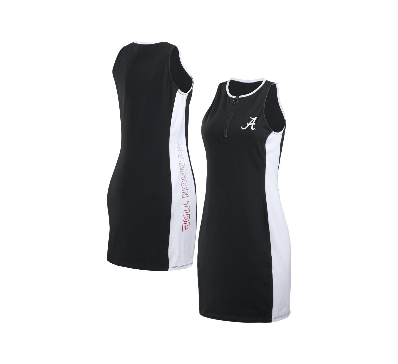 Женское платье-майка WEAR by Erin Andrews Black Alabama Crimson Tide Bodyframing Tank