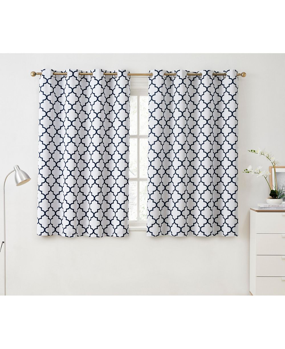 Шторы HLC.ME Lattice Print Drape Blackout Weather Insulated Pattern