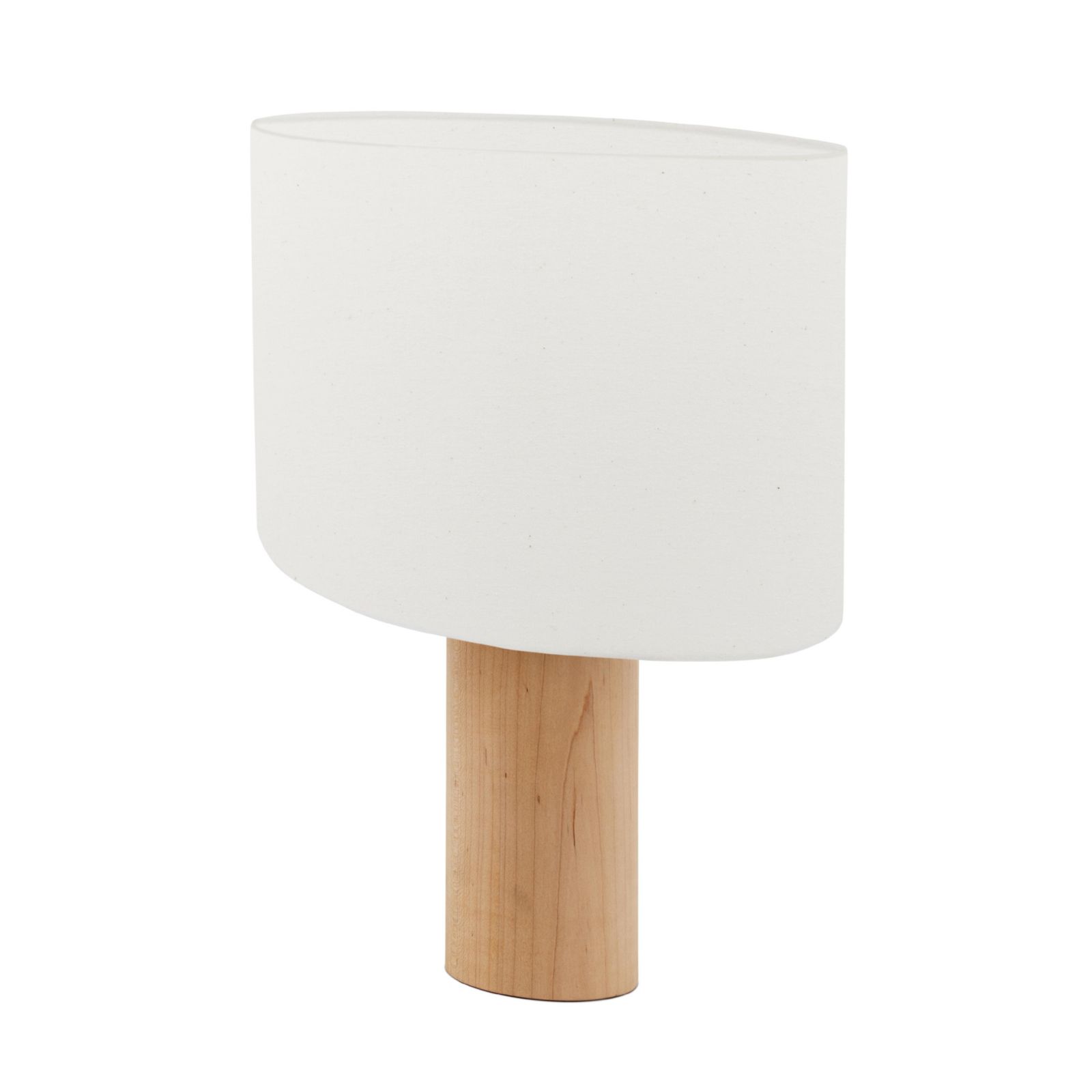Brightech Mia 15.75" Midcentury LED Table Lamp with Maple Wood Base