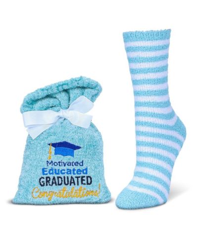Подарочный набор уютных носков Motivated Educated Graduated