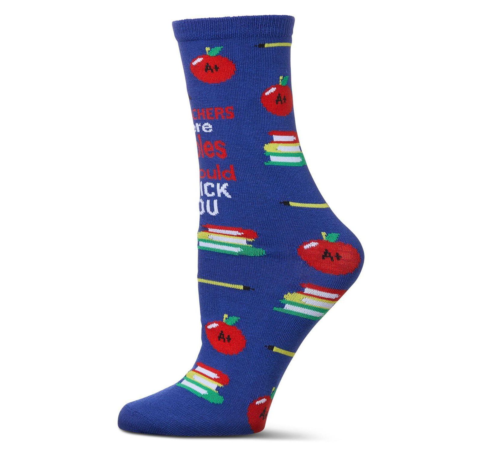 If Teachers Were Apples Greeting Card Crew Socks