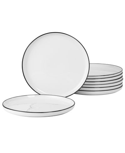 Gibson Home Oslo 8-Piece Porcelain Dinner Plate Set - Dinner Plate Set