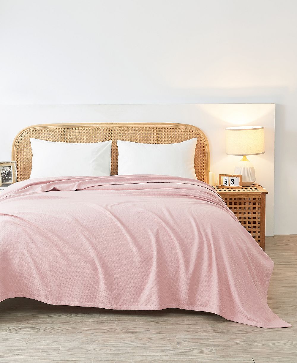 Плед Melange Home из египетского хлопка, King