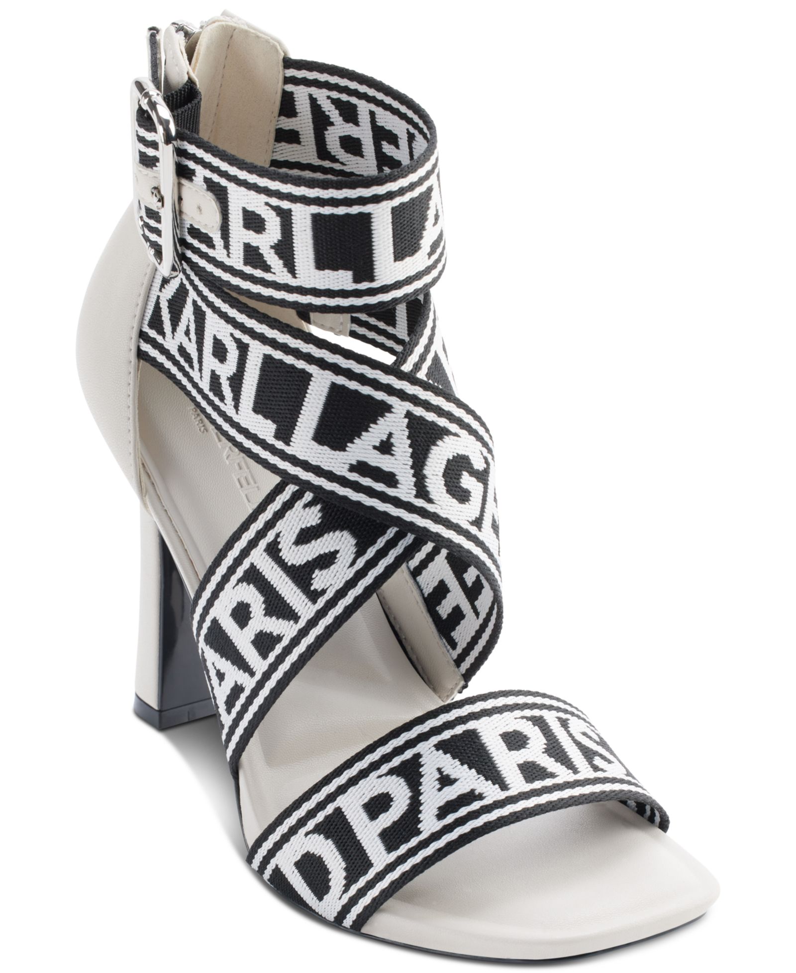 KARL LAGERFELD PARIS Women's Careliz Strappy Dress Sandals