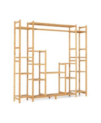 Slickblue 9-Tier Plant Stand with Hanging Rack the Ultimate Space-Saving Solution for Plant Lovers