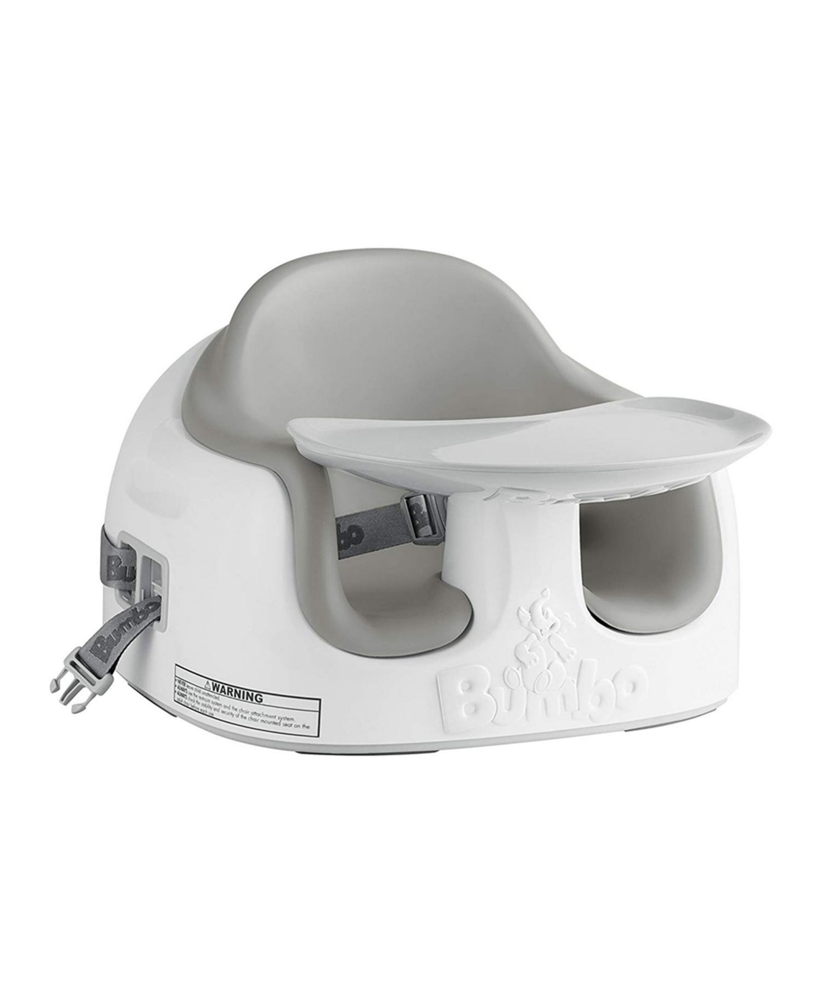 Стульчик для кормления Bumbo Baby Toddler 3-in-1 Booster Seat/High Chair & Tray, Cool Gray