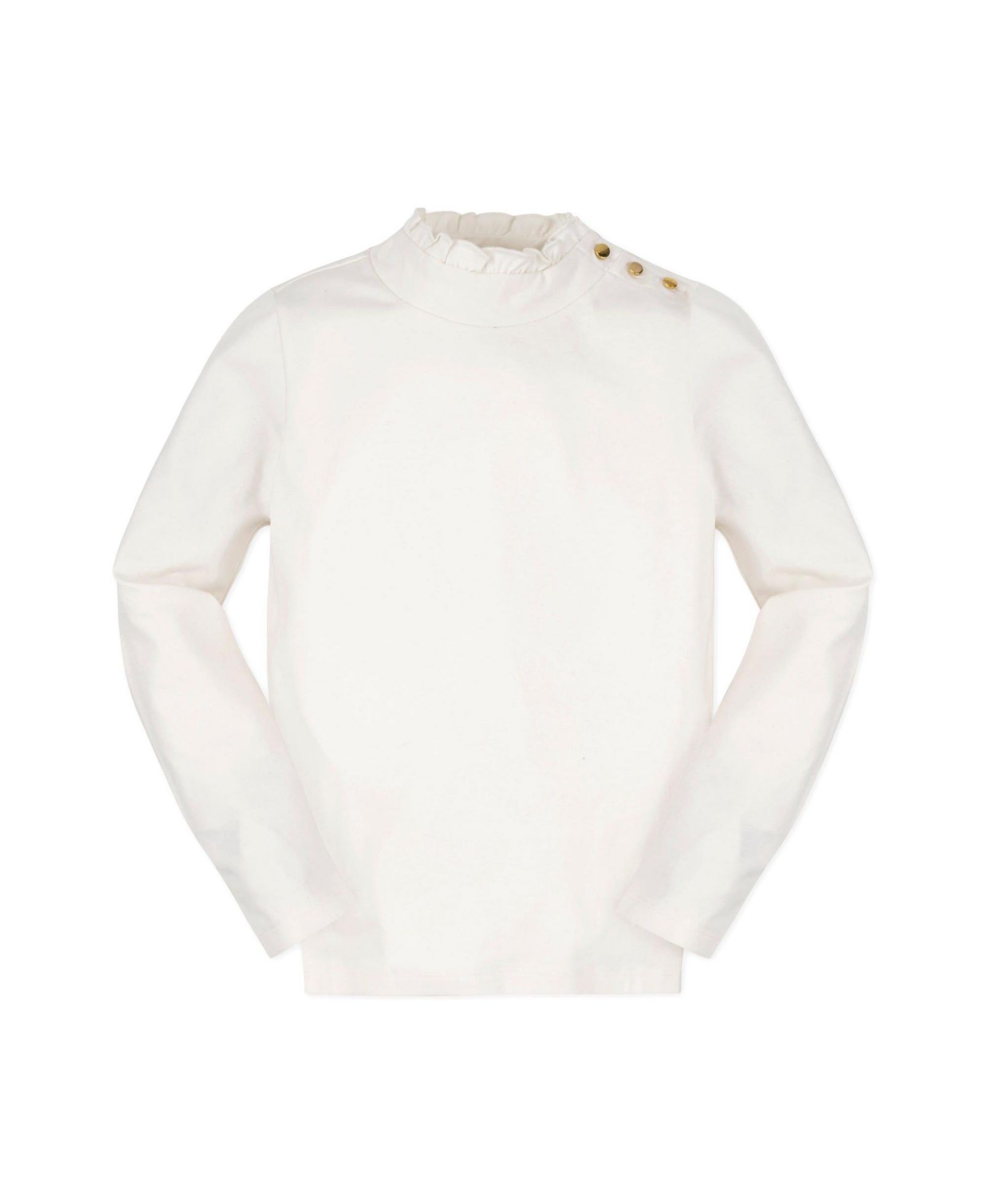 Детский джемпер Hope & Henry Organic Long Sleeve Mock Neck с золотыми пуговицами